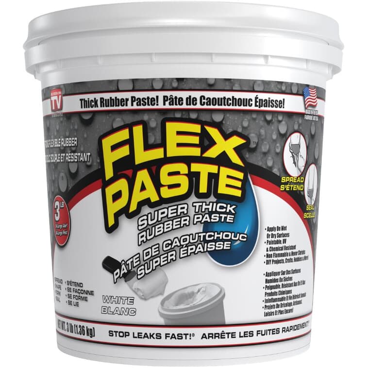 Flex Paste Super Thick Rubber Paste - White, 1.36 kg