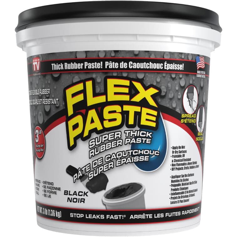 Flex Paste Super Thick Rubber Paste - Black, 1.36 kg