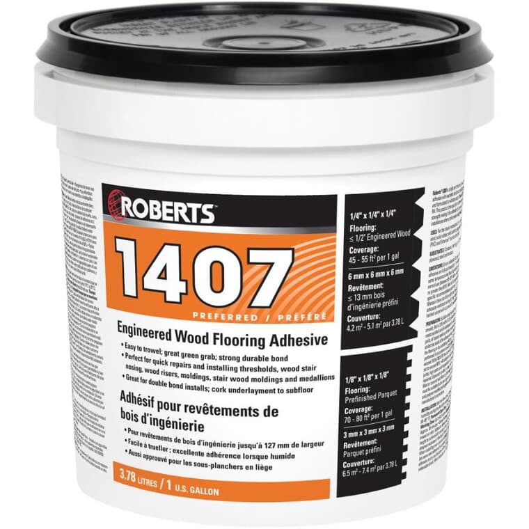 1407 Engineered Wood Flooring Adhesive - 3.78 L