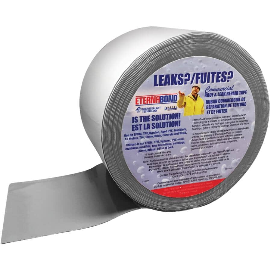thumbnail image 2 of Eternabond Roof Leak Repair Tape - 2 Rolls X 40 Ft, White, RSW-2-40 2 of 4