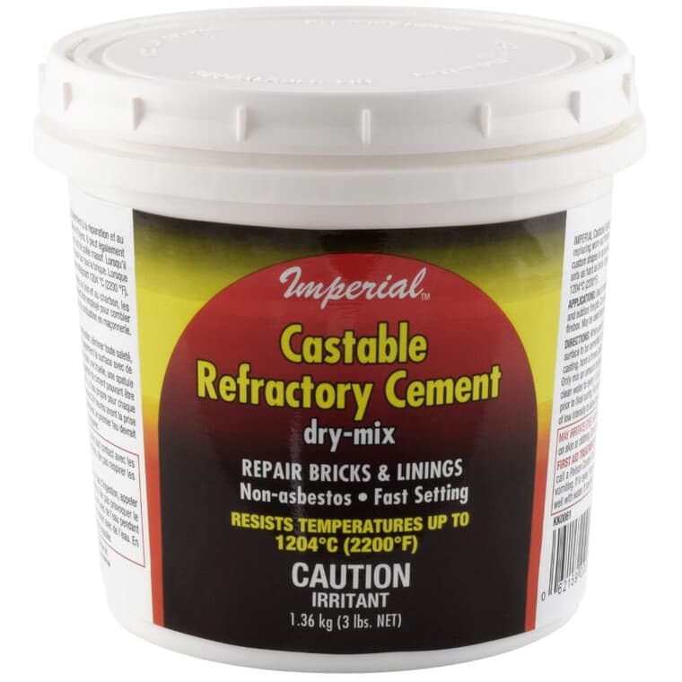 Castable Refractory Cement - Heat-Proof, 3 lb