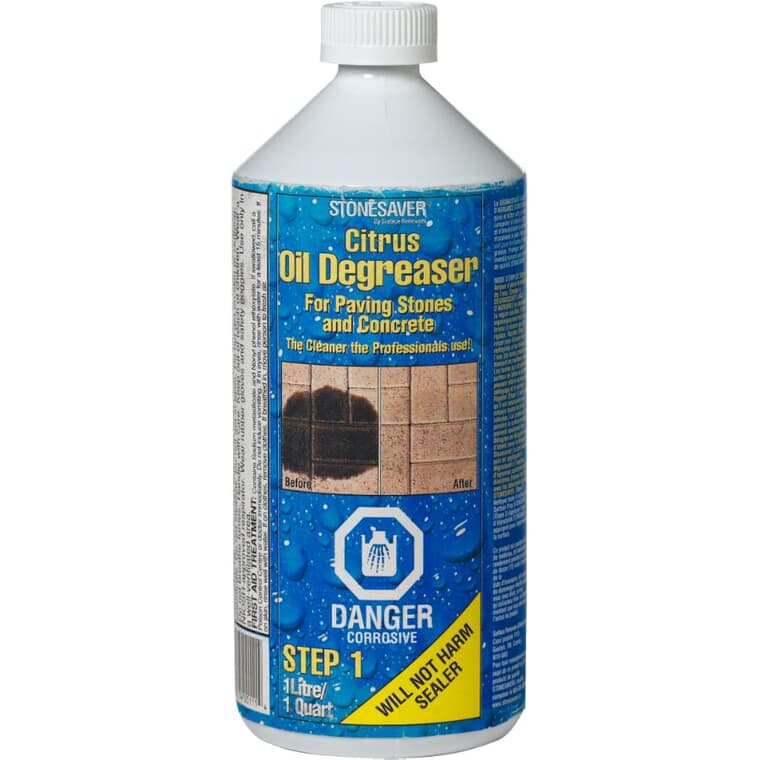 Concrete & Paving Stone Citrus Oil Degreaser - 1 L