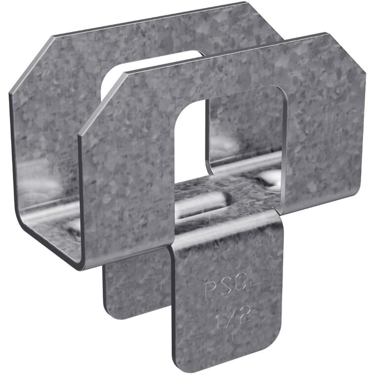 50 Pack 1/2" 20 Gauge Galvanized Roof Clips
