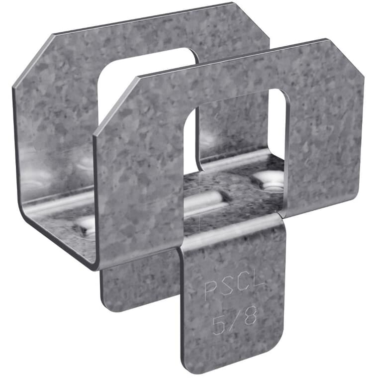 50 Pack 5/8" 20 Gauge Galvanized Roof Clips