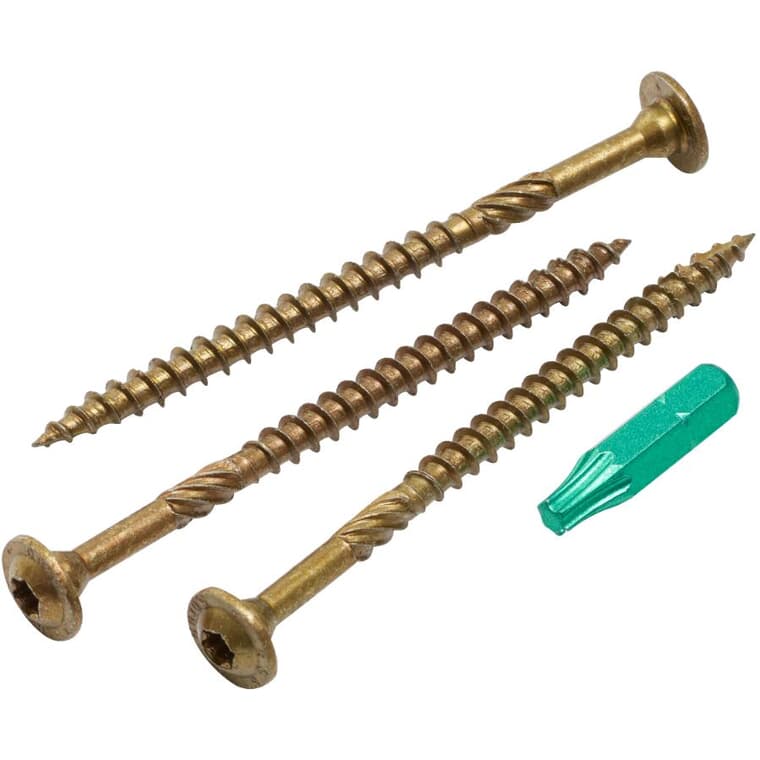 #10 x 3-1/8" Star-Drive Round-Head Rugged Structural Screws - 50 Pack