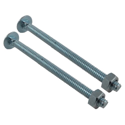 Bulloni Carriage Zincati 1/4-20 X 2-3/4&Prime; &ndash; Acciaio Basso Tenore Carbonio &ndash; 100 Pezzi