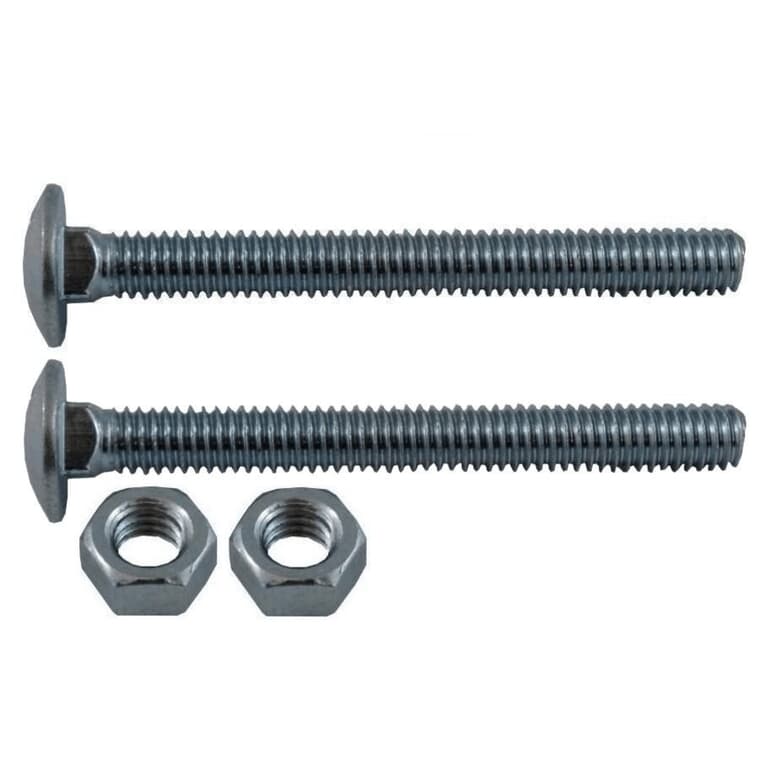 2 Pack 5/16" x 3" #2 Zinc Plated Coarse Carriage Bolts