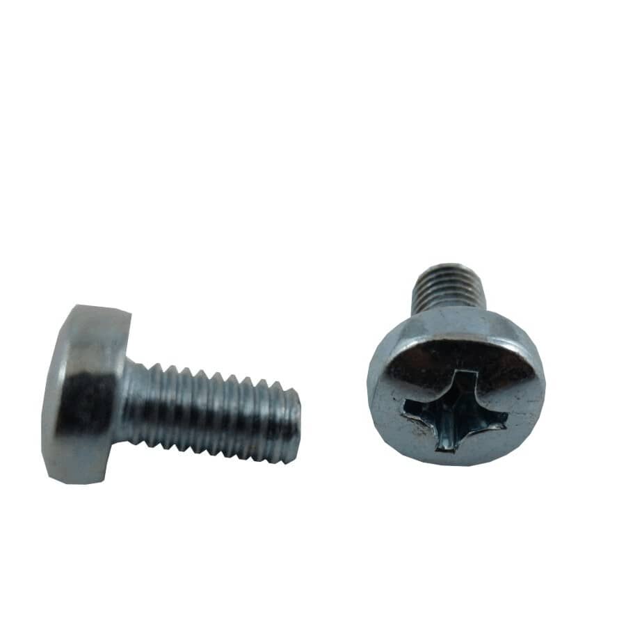 HOME PAK 5 Pack M6 x 12mm Zinc Plated Pan Head Machine Screws