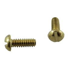 25 ea. brass screws 6-32 x 1/4" slotted pan head