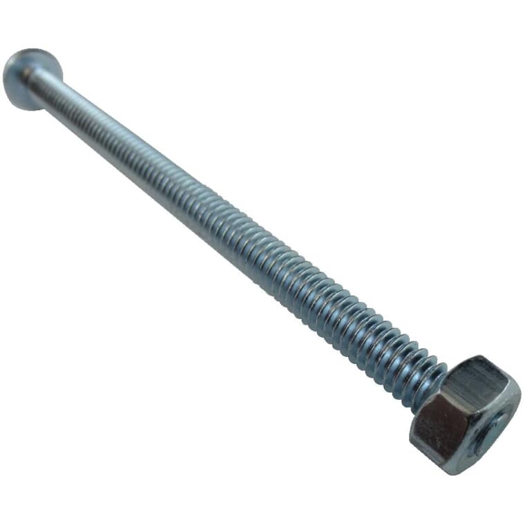 3 Pack #1/4-20 x 4" Zinc Plated Round Head Machine Screws, with Nuts