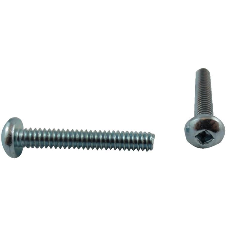 5 Pack 10-24 x 1-1/4" Zinc Plated Round Head Machine Screws, with Nuts