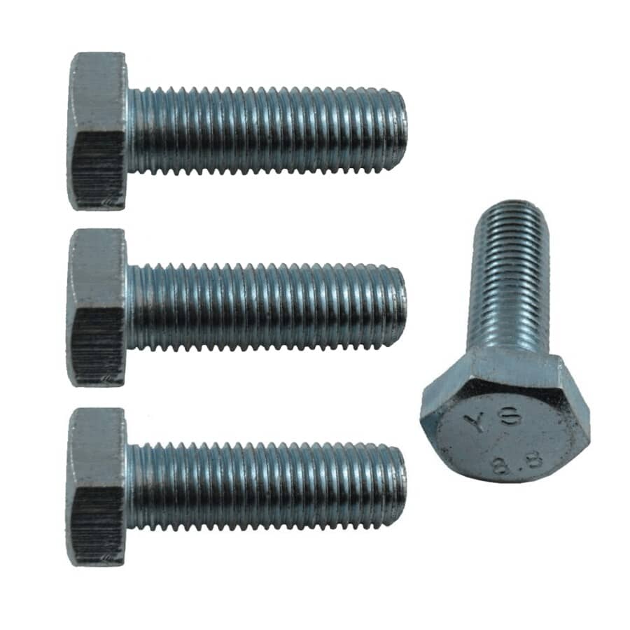 Boulons Hexagonaux Impériaux 3/8" - 24 TPI Grade 8/10.9 Plaqués Zinc Jaune - Spalding
