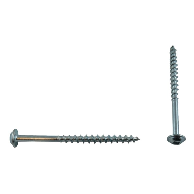 100 Pack #8 x 2-1/2" Round Head Zinc Plated Particle Board Screws