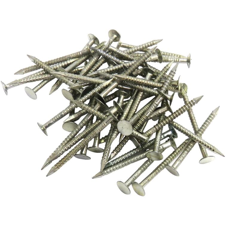 300 Pack 1-1/4" Electro Galvanized Ringed Drywall Nails