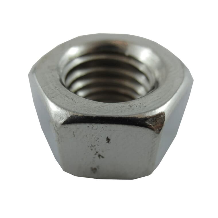 25 Pack 1/2"-13 18.8 Stainless Steel Coarse Hex Nuts