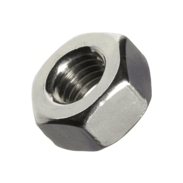 25 Pack 3/8"-16 18.8 Stainless Steel Coarse Hex Nuts