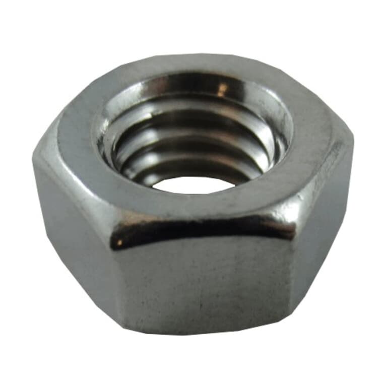 25 Pack 5/16"-18 18.8 Stainless Steel Coarse Hex Nuts