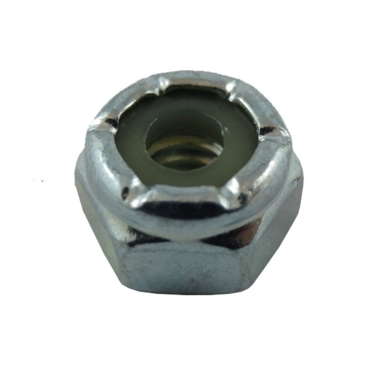 3/16"-24 Zinc Plated Nylon Insert Lock Nut