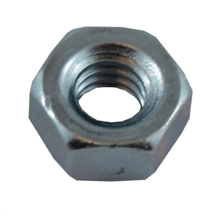 5 Pack 1/4"-20 #2 Zinc Plated Coarse Hex Nuts