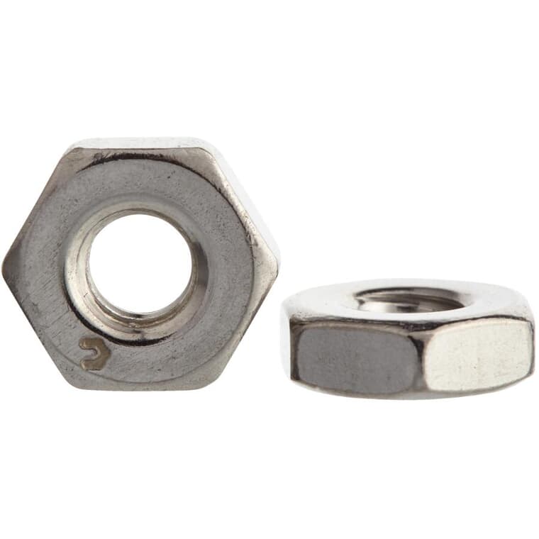 5 Pack #10-24 18.8 Stainless Steel Machine Hex Nuts