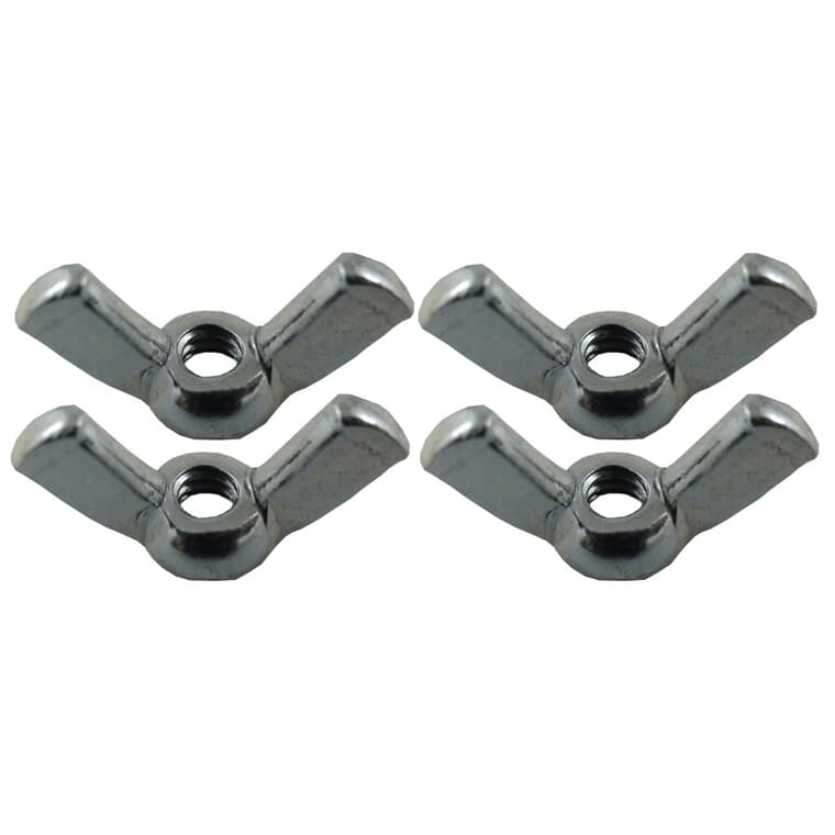 4 Pack #6-32 Zinc Plated Wing Nut