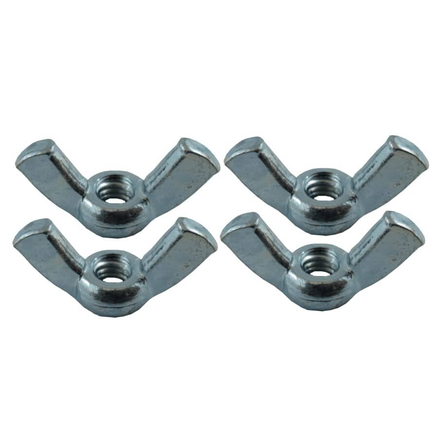 HOME PAK 4 Pack #8-32 Zinc Plated Wing Nut | Home Hardware