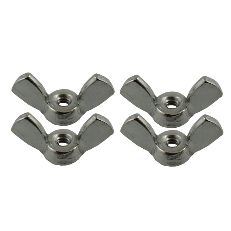 4 Pack #6-32 18.8 Stainless Steel Wing Nuts