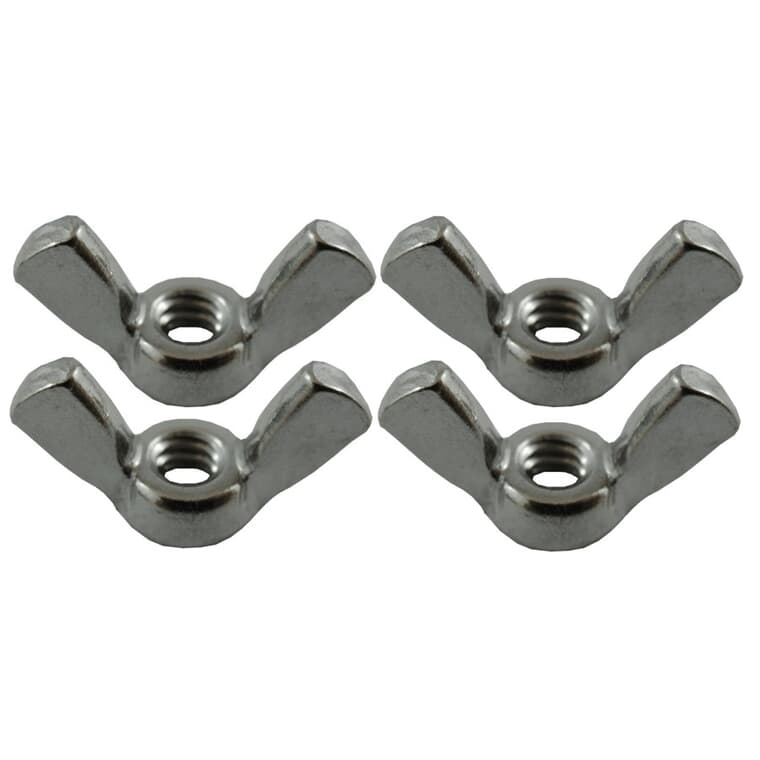 4 Pack #10-24 18.8 Stainless Steel Wing Nuts