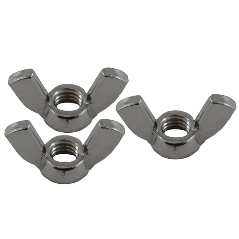 3 Pack 3/8-16 18.8 Stainless Steel Wing Nuts