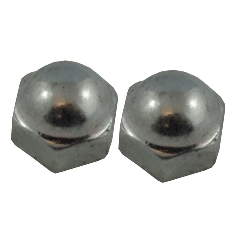 2 Pack #10-24 Zinc Plated Acorn Nuts