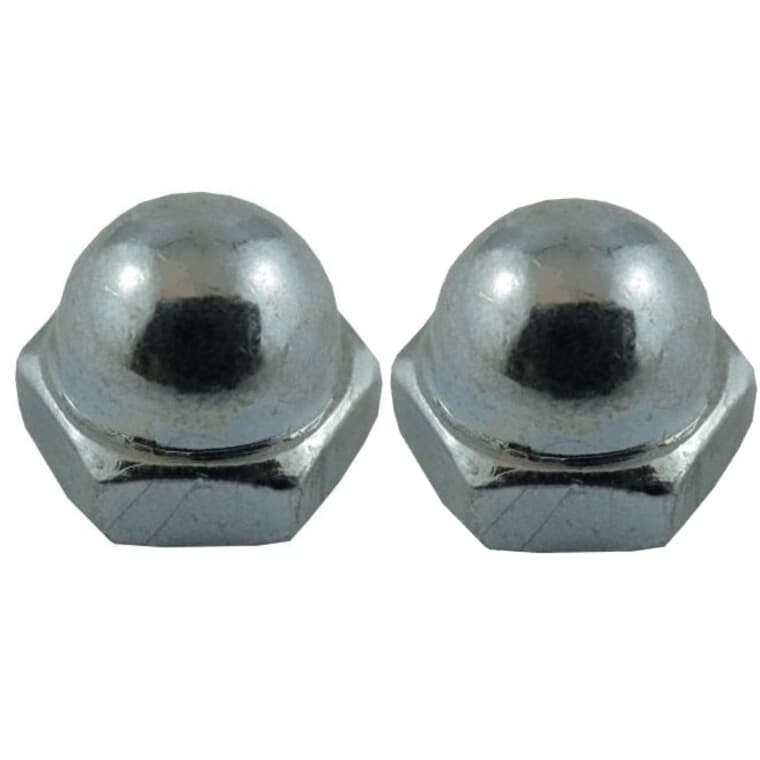 2 Pack #8-32 Zinc Plated Acorn Nuts