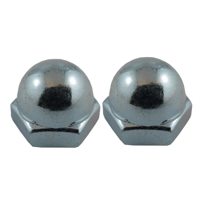 2 Pack #10-32 Zinc Plated Acorn Nuts