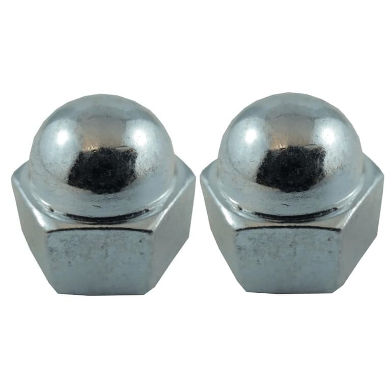 2 Pack 3/8"-16 Zinc Plated Acorn Nuts