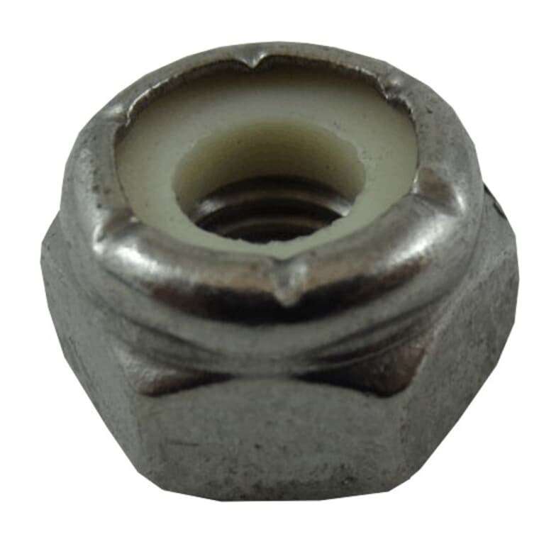 5 Pack #10-32 18.8 Stainless Steel Nylon Insert Lock Nuts
