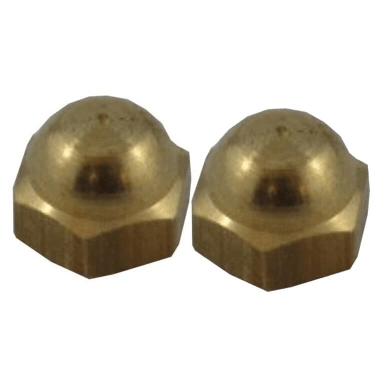 2 Pack #4-40 Brass Acorn Nuts