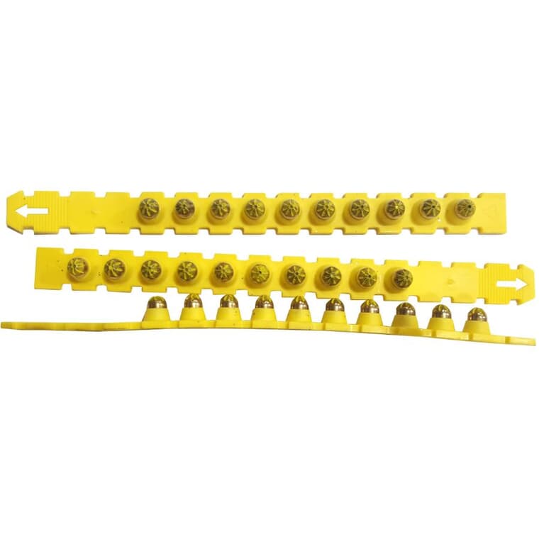 100 Pack 27 Caliber Yellow Strip Power Loads
