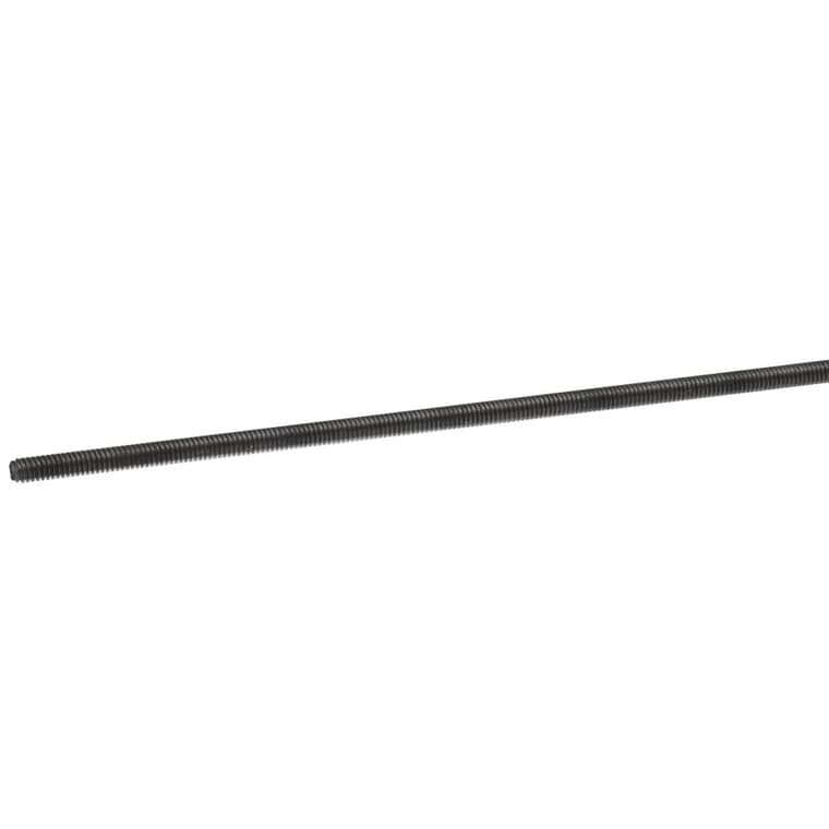 1/4"-20 x 3' Plain Steel Threaded Rod
