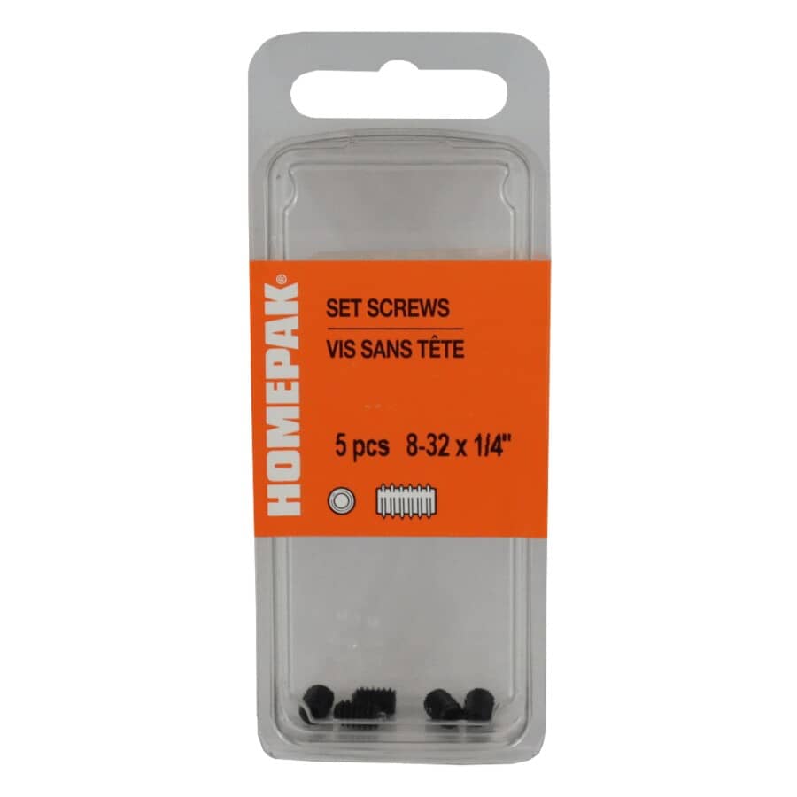 HOME PAK 5 Pack 8-32 x 1/4