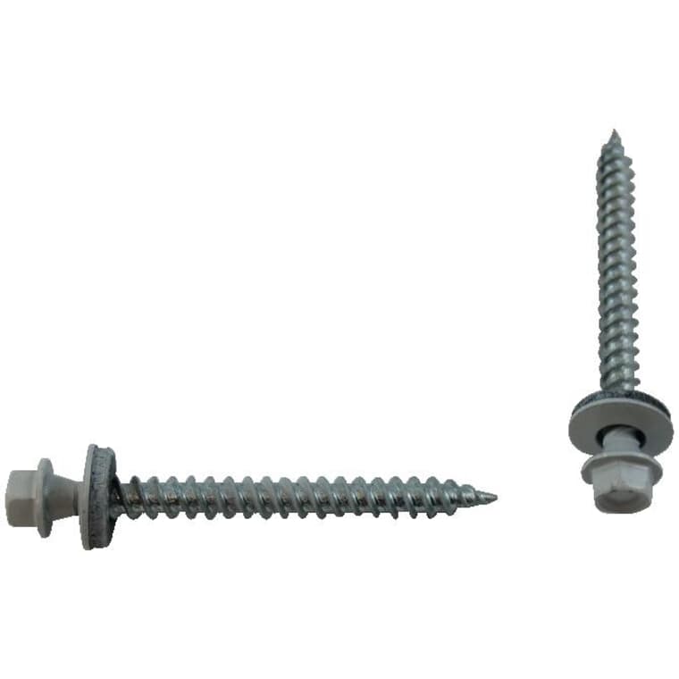 #10 x 2" White Roofing Screws - QC317, 400 Pack