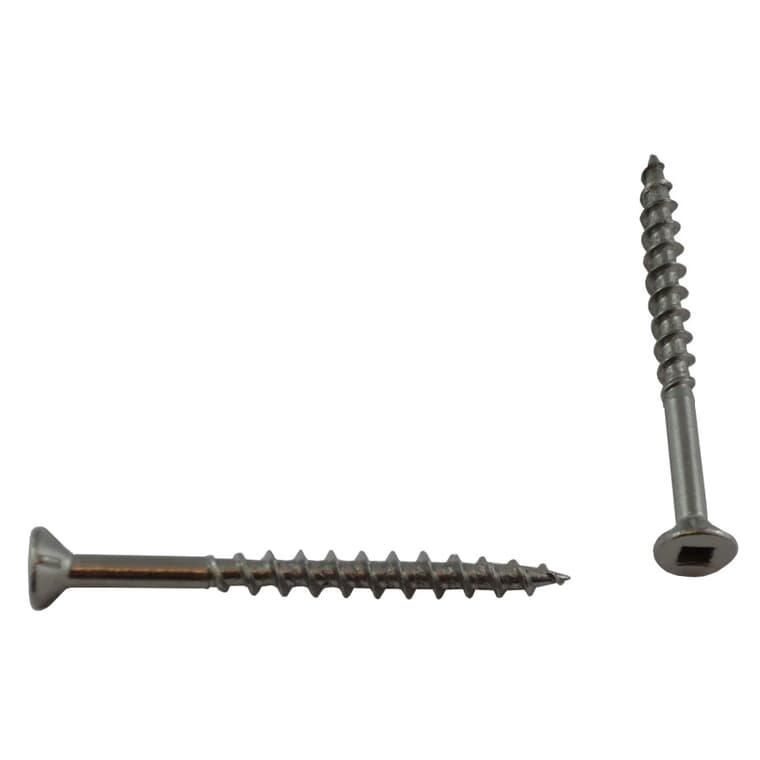 100 Pack #8 x 2" Stainless Steel Square Drive Deck Screws