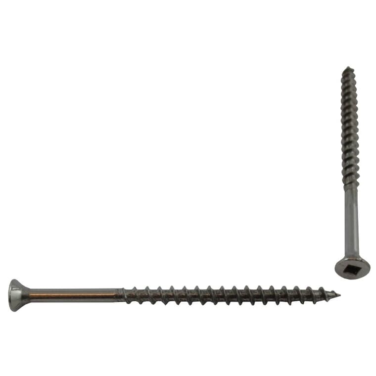 100 Pack #8 x 3" Stainless Steel Square Drive Deck Screws