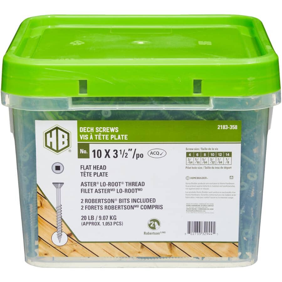 Vis terrasse inox A4 double filets 4,5 x 50 - Boîte de 200