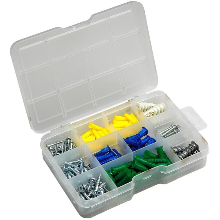 160 Pack Anchor Kit, Assorted Anchors and Screws