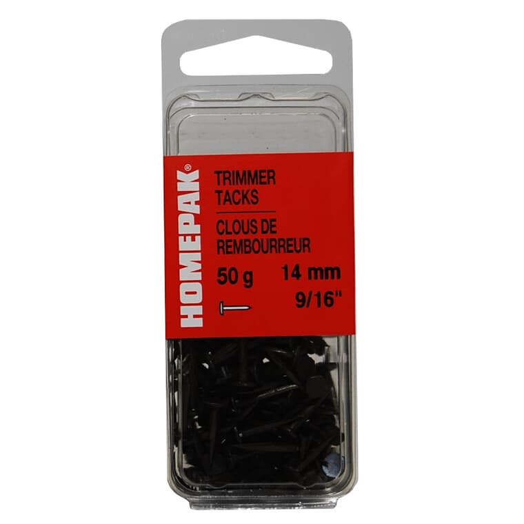 1.75 Ounce 14mm Blued Trimmer Tacks