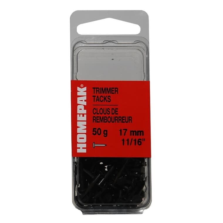 1.75 Ounce 17mm Blued Trimmer Tacks