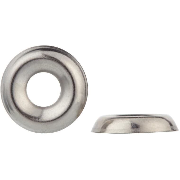 25 Pack #8 18.8 Stainless Steel Finish Washers