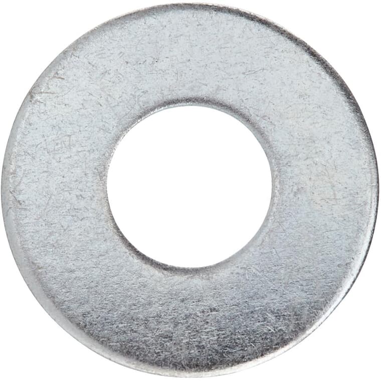Paquet de 20 rondelles plates de 1/4 po plaquées zinc