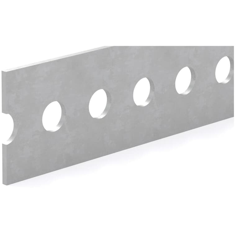 1-3/8" x 48" Galvanized Steel Slot Flat Bar