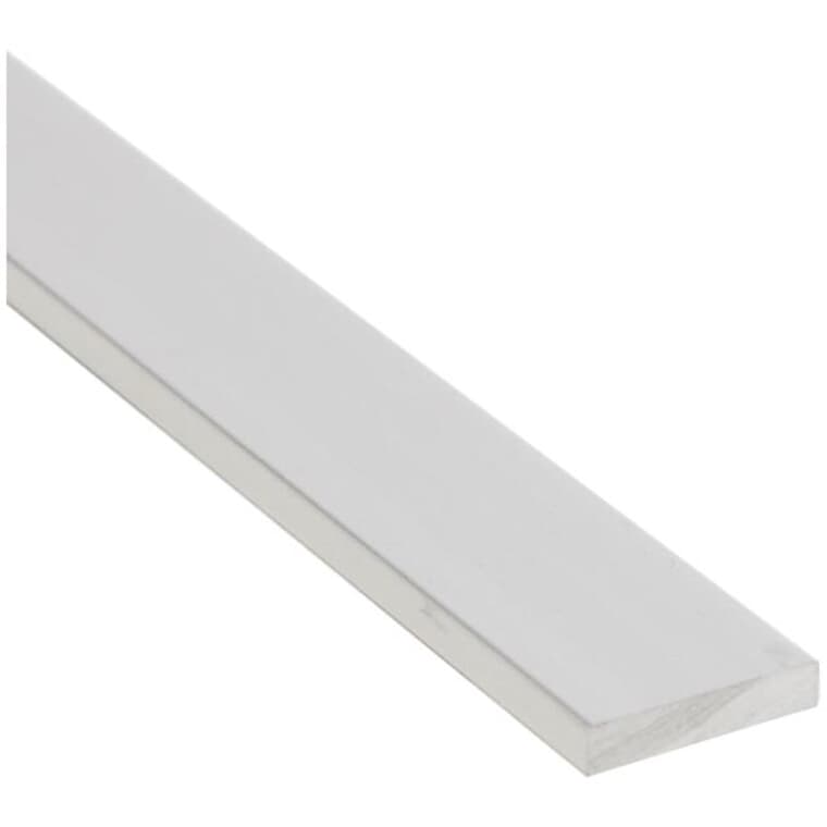 3/4" x 8' Aluminum Brite Clear Flat Bar