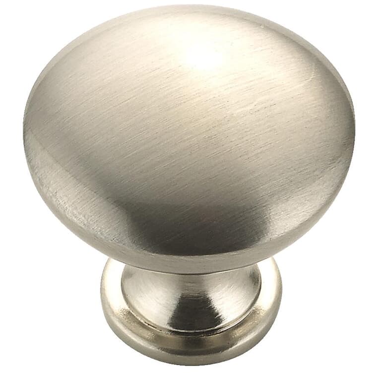 1-3/16" Contemporary Cabinet Knob - Brushed Nickel